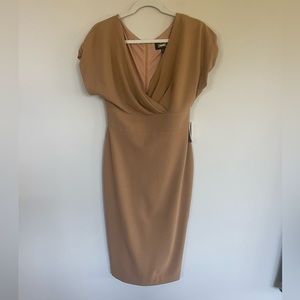 Alexia Admor Naomi sheath dress camel size Medium.